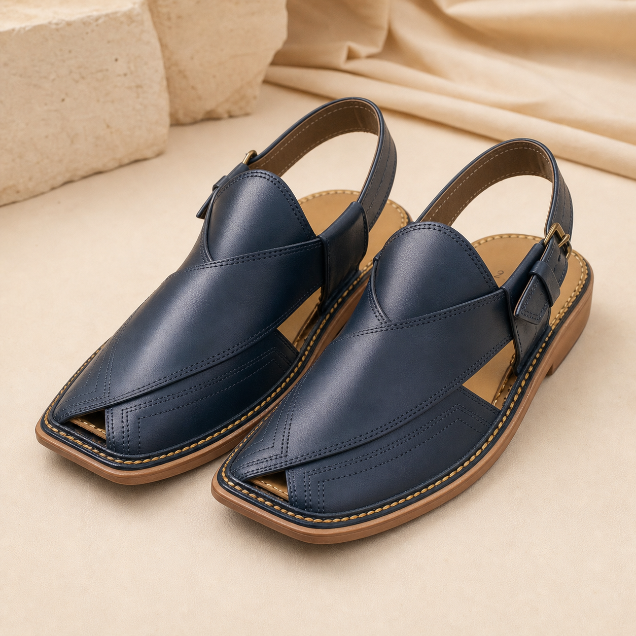 Men's casual leather Peshawari sandal UK size 7 to 11
