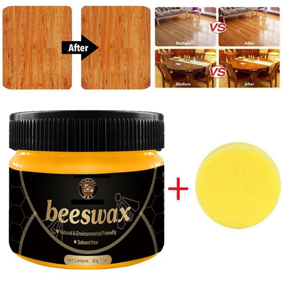 Mintiml Natural Beewax Wood Polish - Furniture Restorer & Protector (80g)