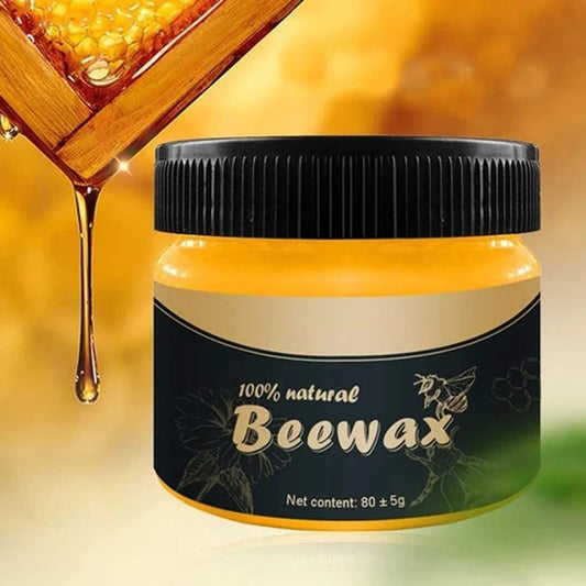 Mintiml natural beeswax wood polish jar for furniture restoration